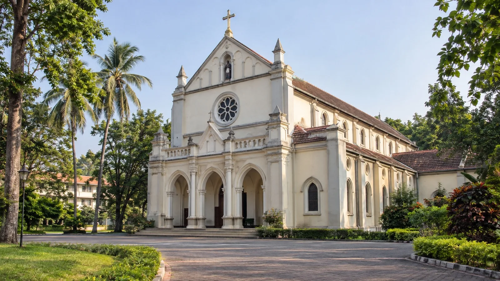 St Aloysius Chapel exterior in Mangaluru