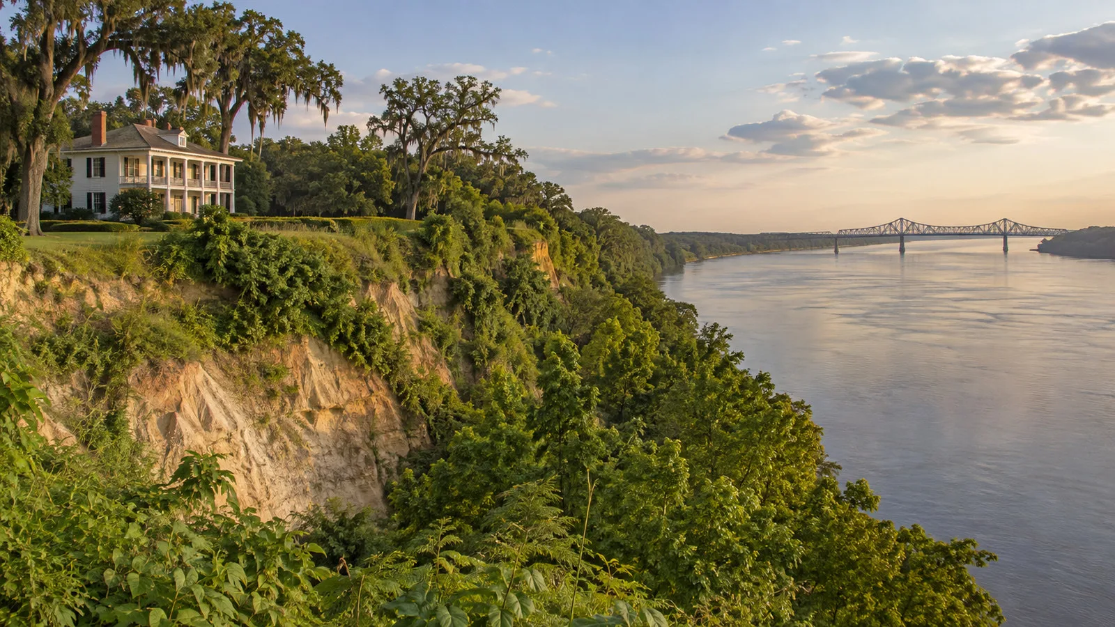 Mississippi River bluff at St. Francisville