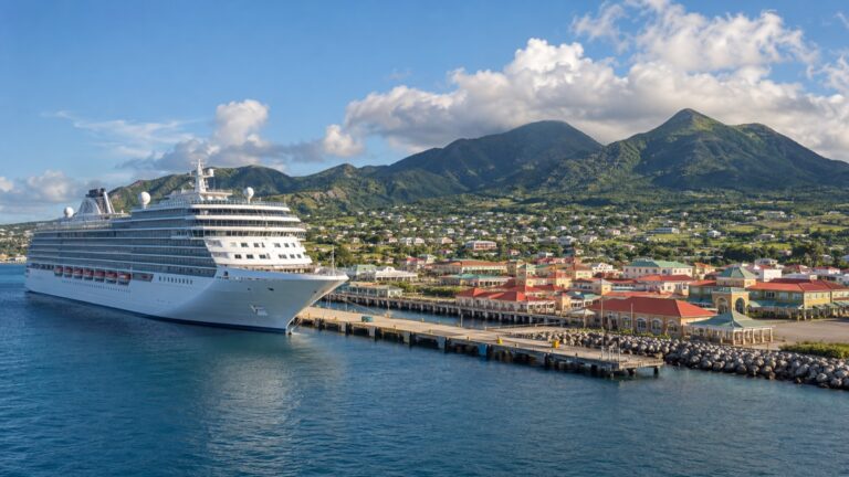 Cruise ship at Port Zante in Basseterre St Kitts