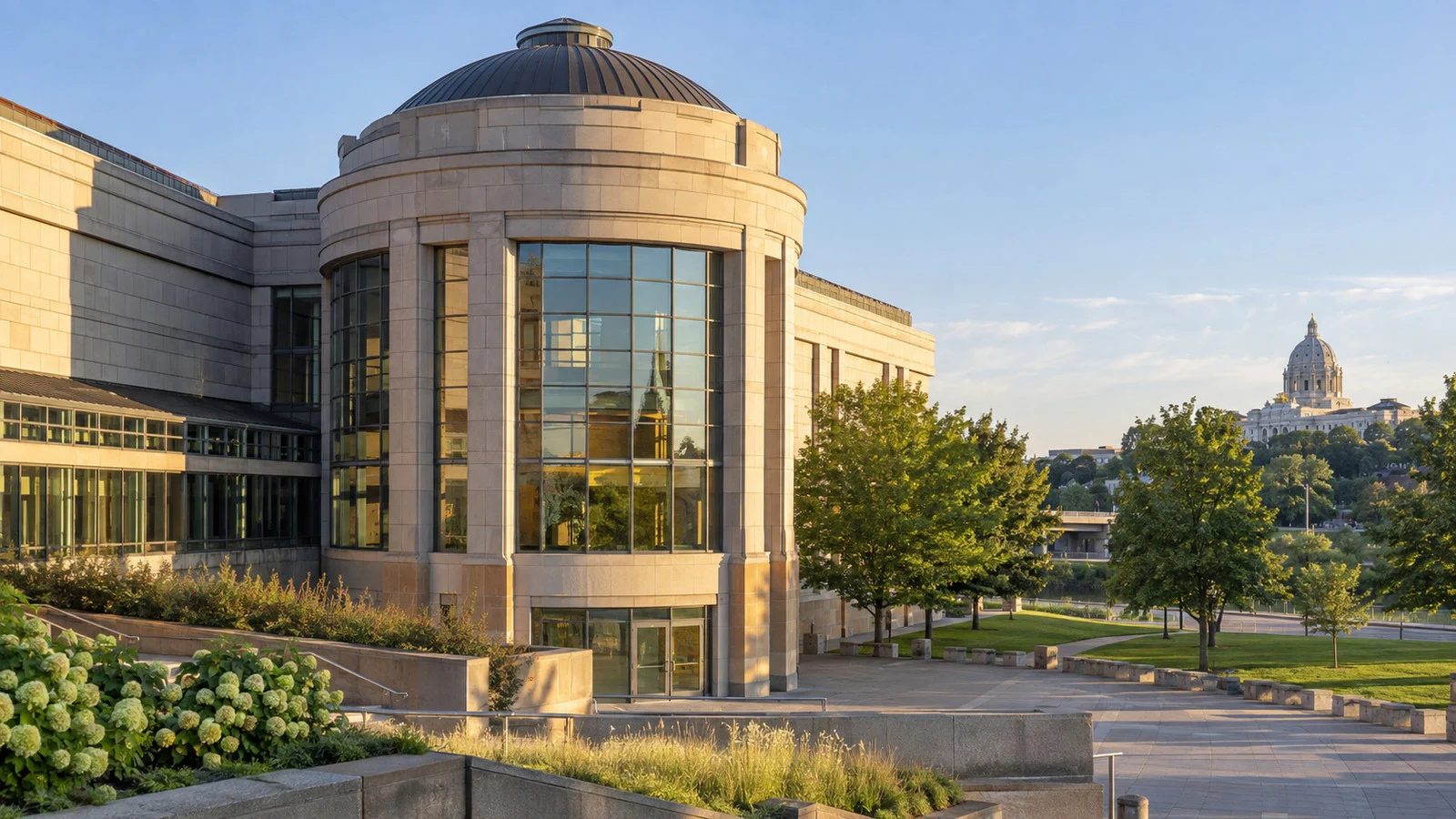 Minnesota History Center exterior in St. Paul