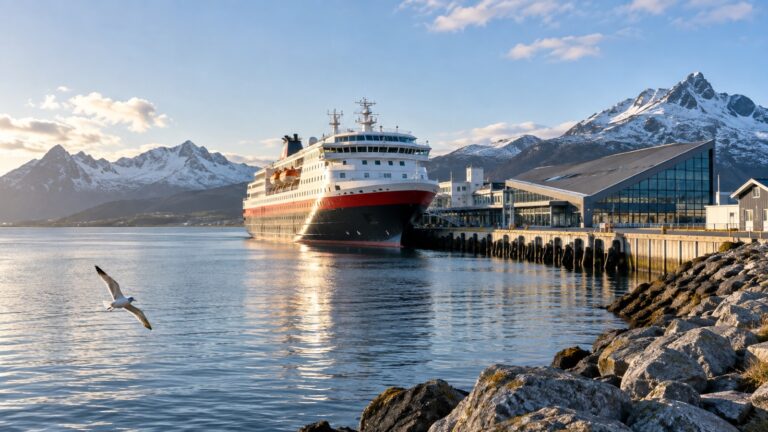 Stokmarknes coastal ferry quay