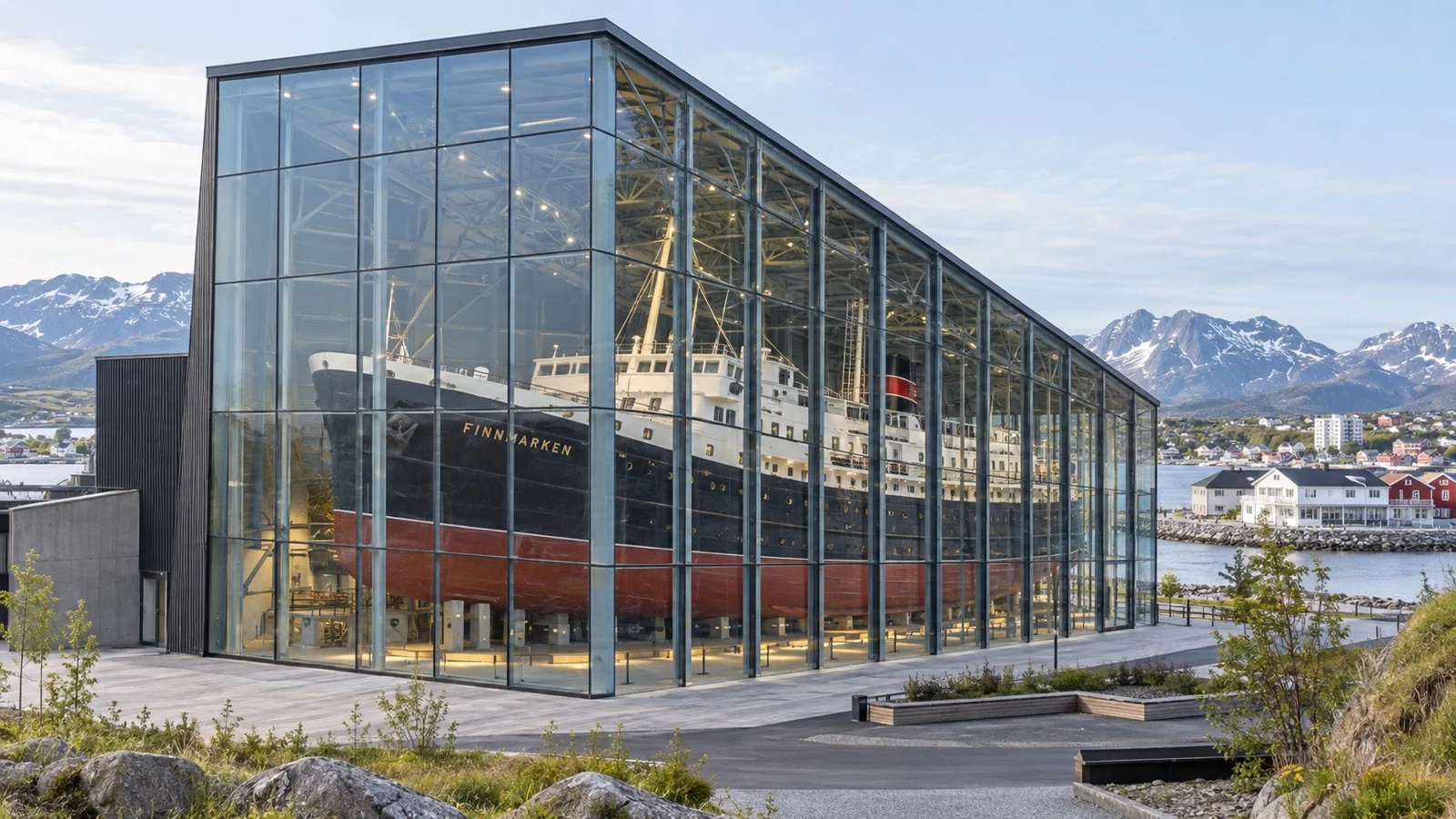 Hurtigruten Museum with preserved MS Finnmarken