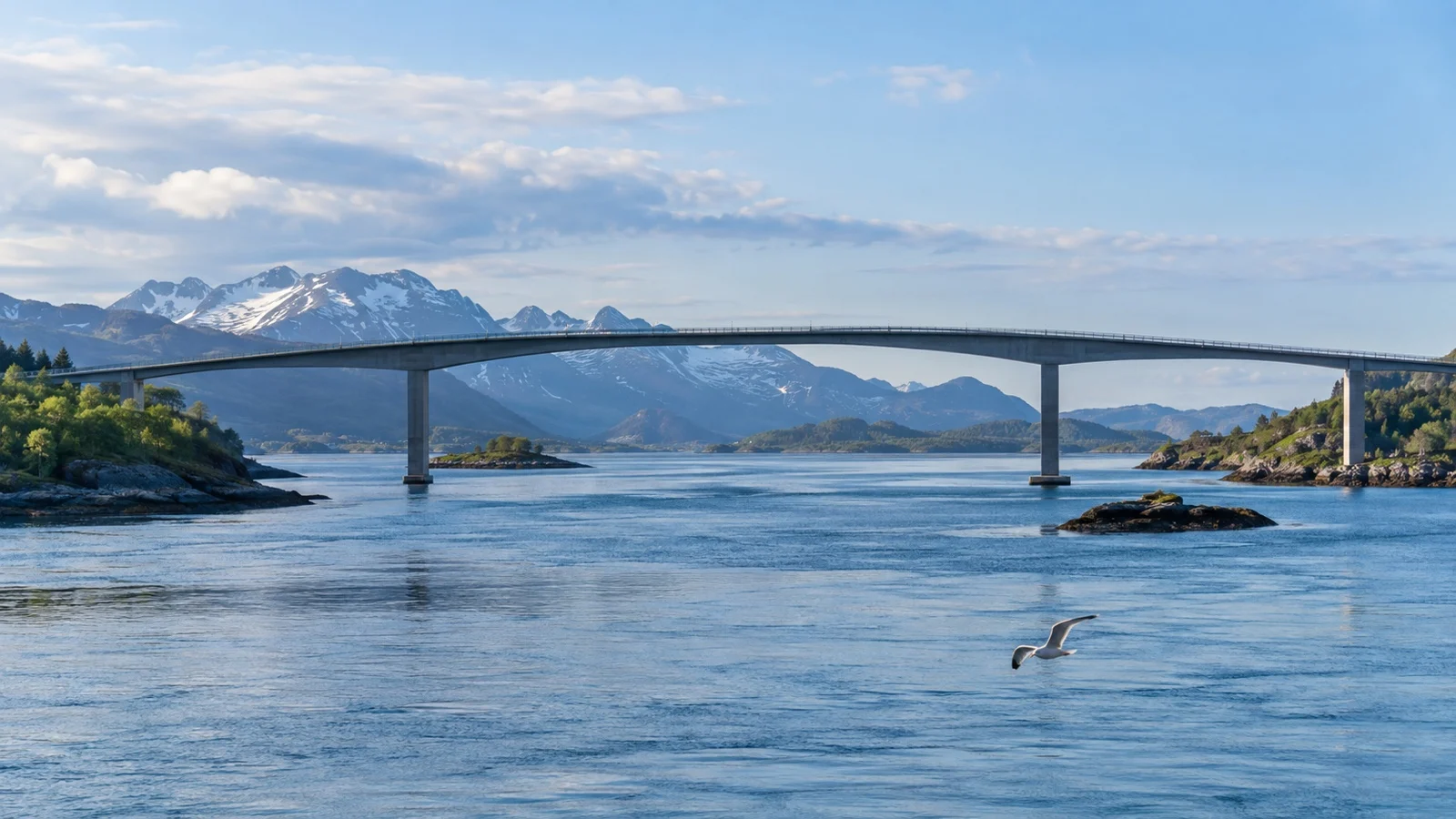 Børøy Bridge above the sound