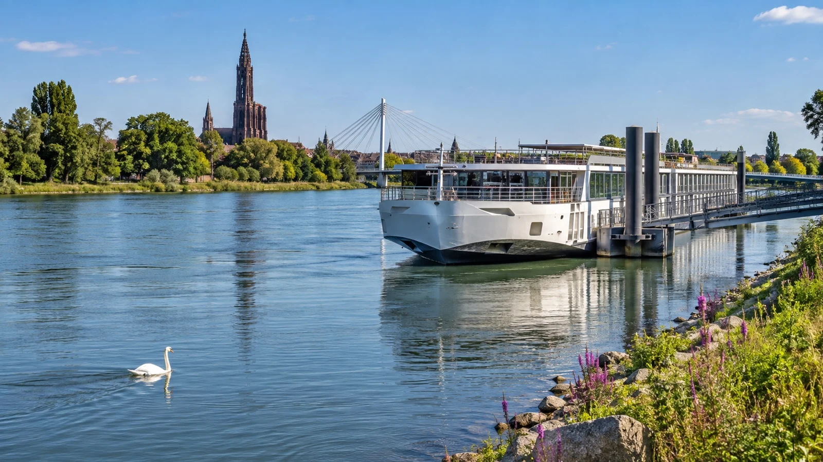 Strasbourg river cruise berth at Kehl