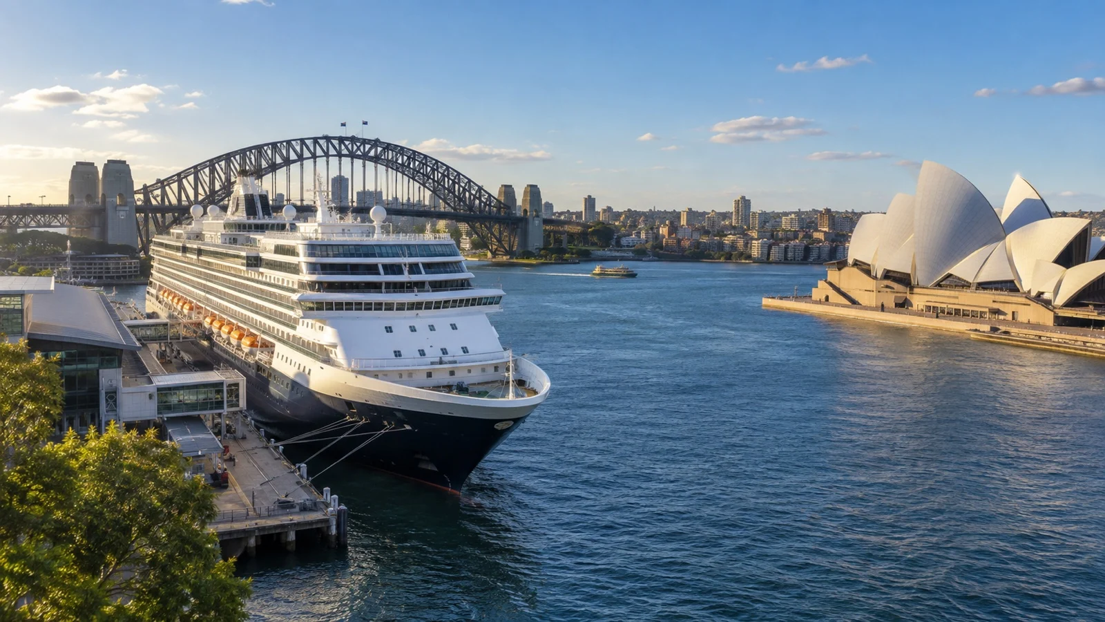 World cruise ship at Sydney Circular Quay
