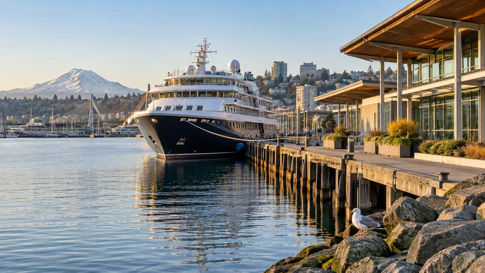Tacoma small ship boarding quay