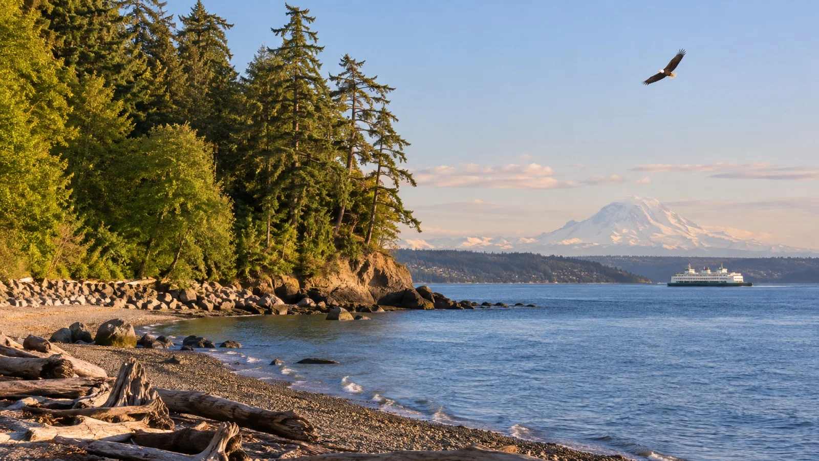Point Defiance Park shoreline