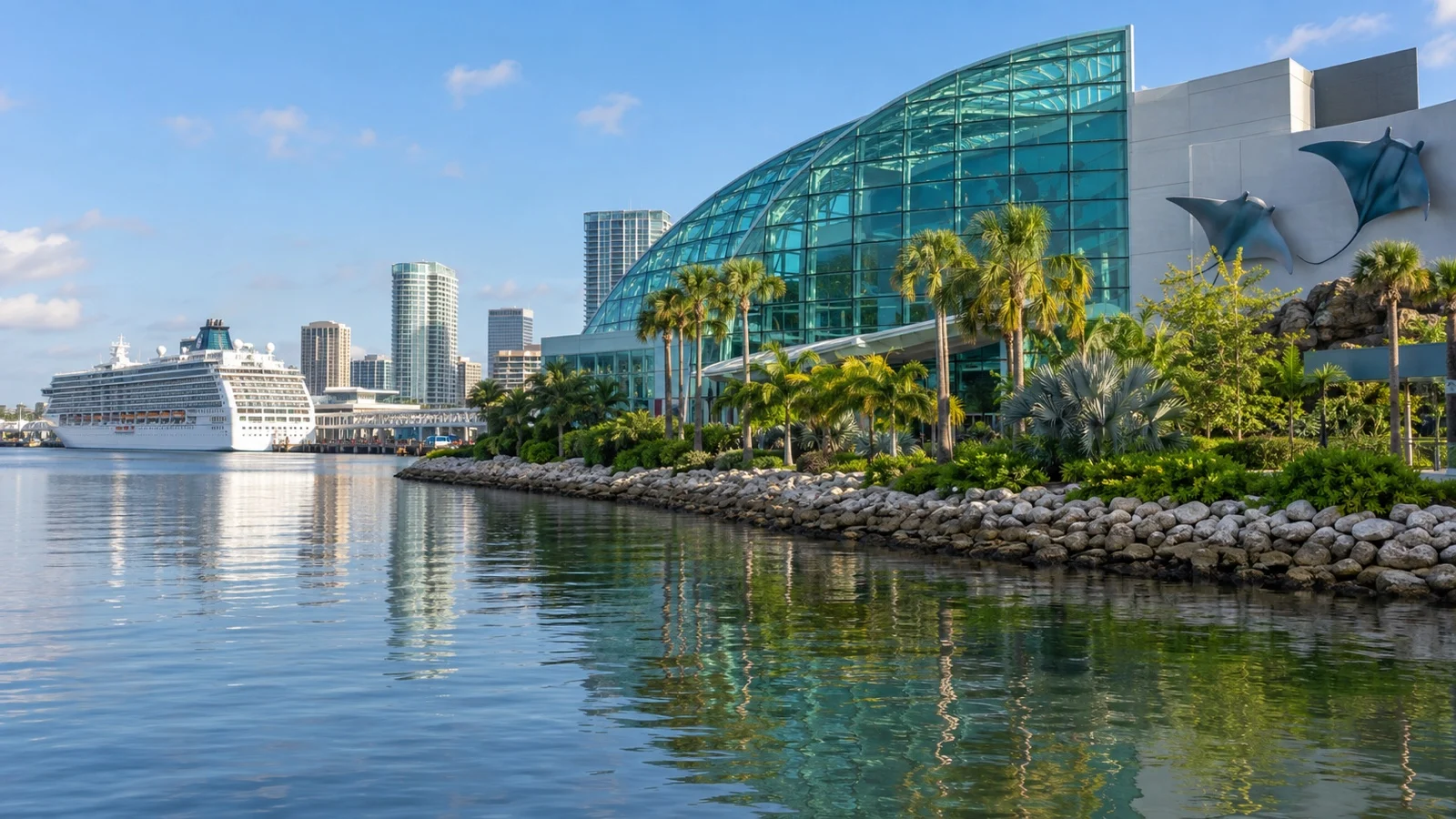 Florida Aquarium on Tampa's cruise waterfront