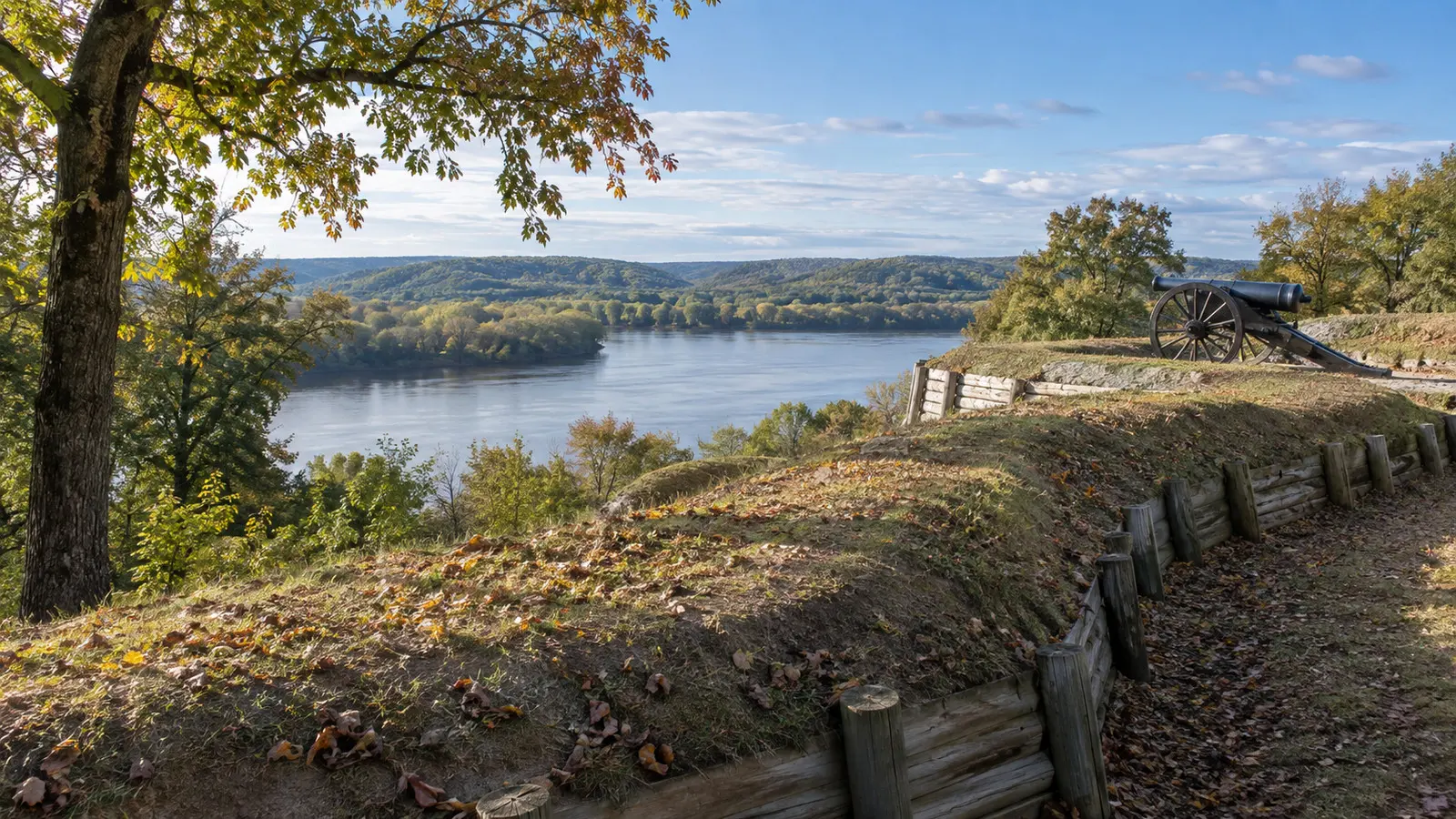 Fort Donelson earthworks near Dover Tennessee