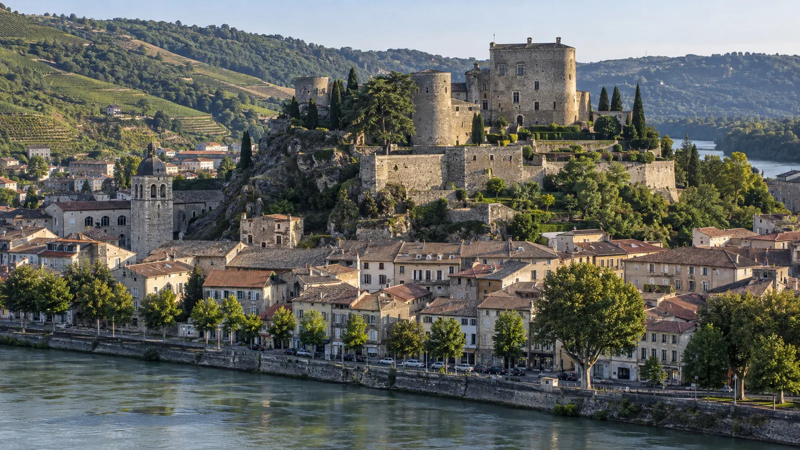 Tournon Castle above the Rhône River