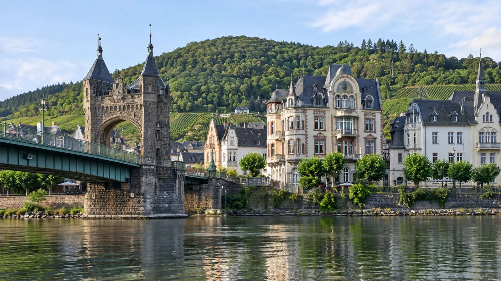 Traben-Trarbach on the Moselle River