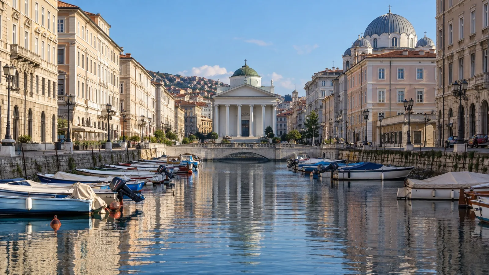 Canal Grande in Trieste Borgo Teresiano