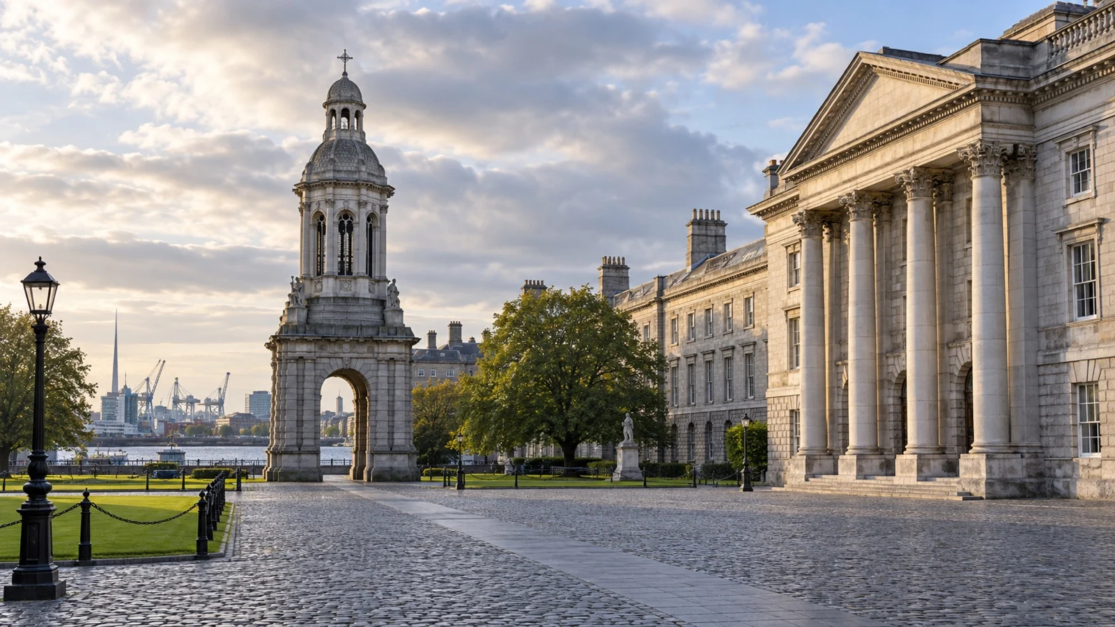 Historic Trinity College Dublin front square
