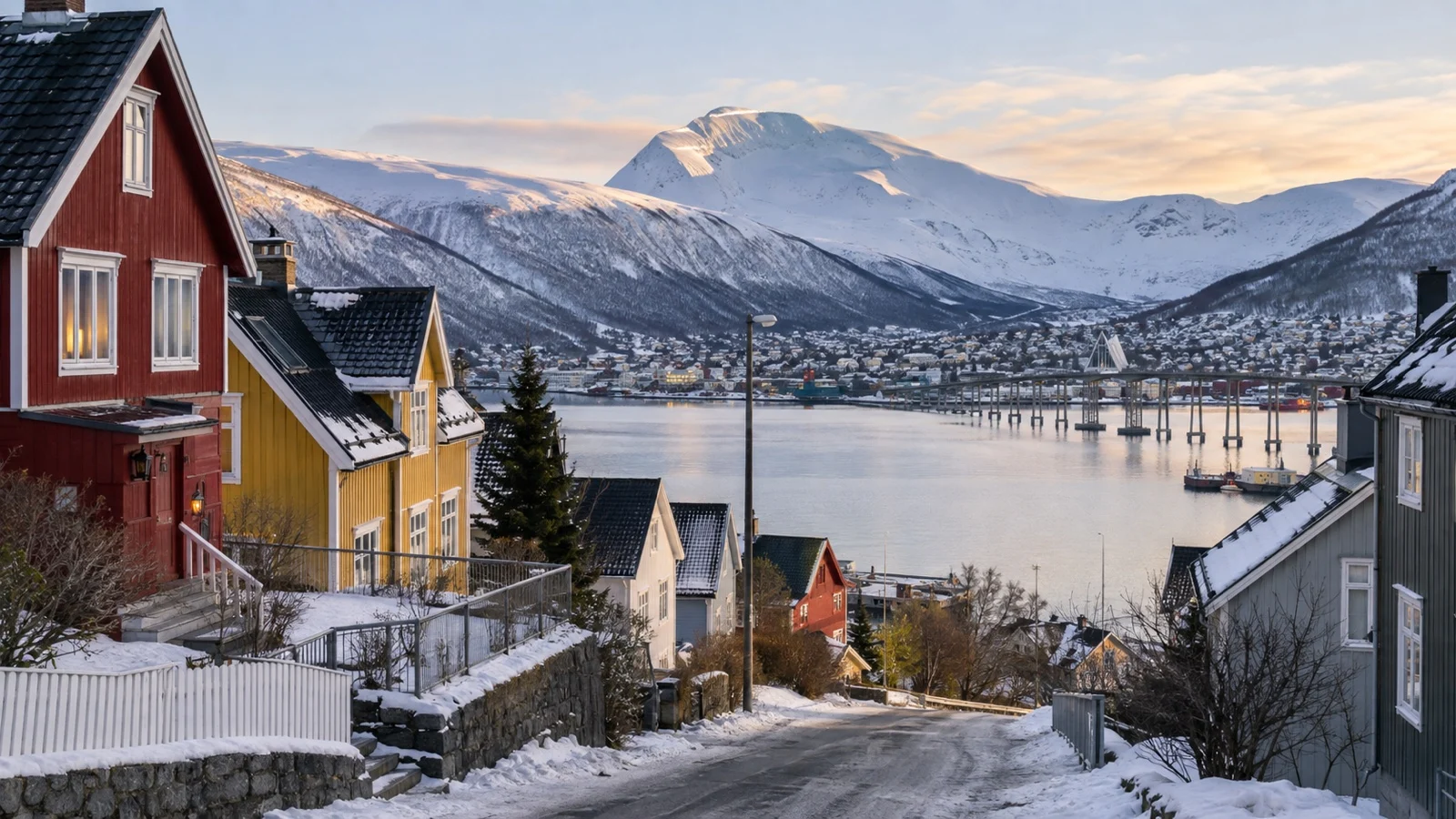 Tromsø hillside residential hotel area