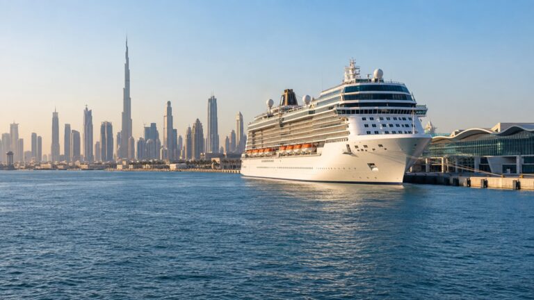 Cruise ship at Dubai Mina Rashid port