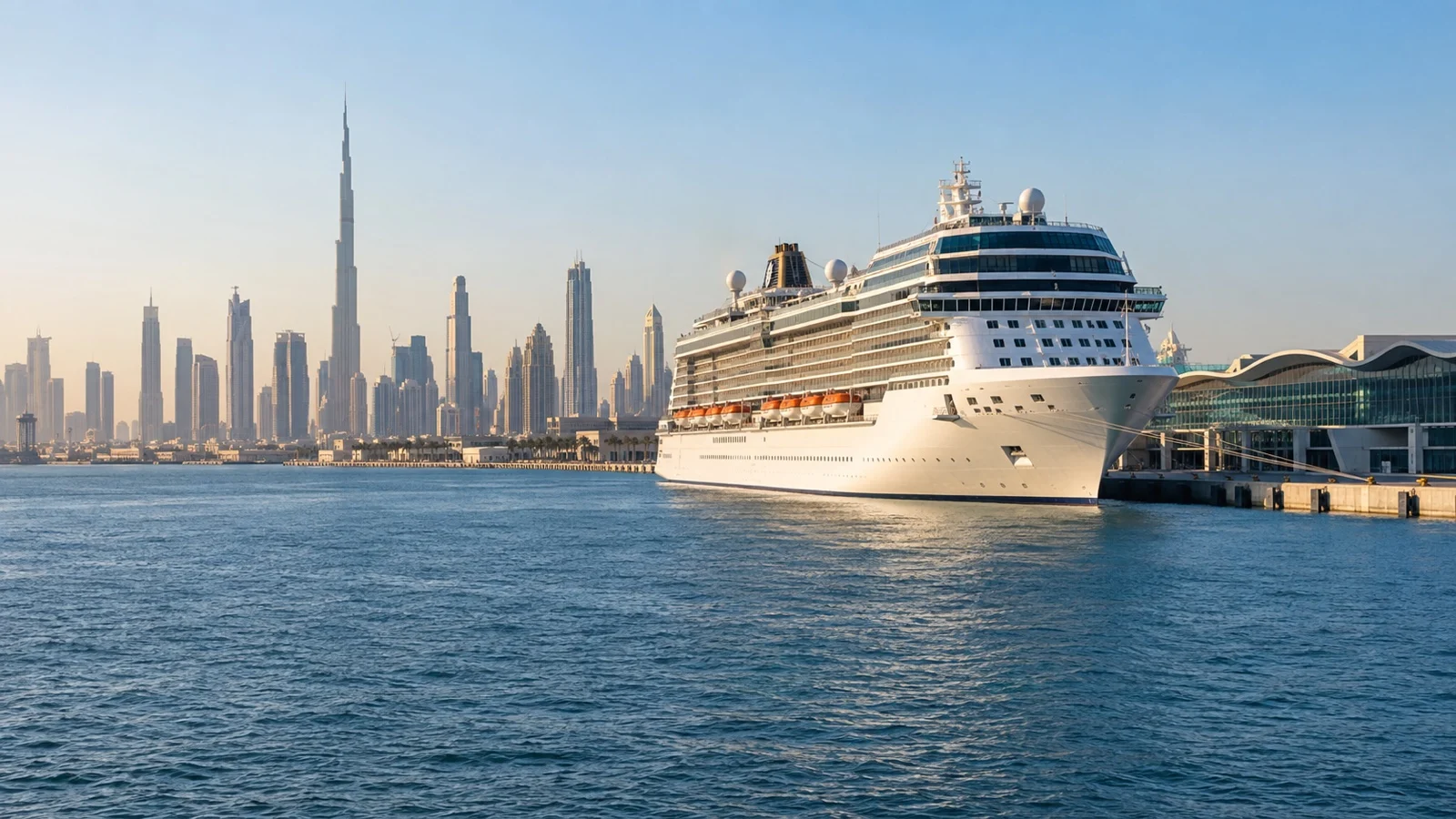 Cruise ship at Dubai Mina Rashid port
