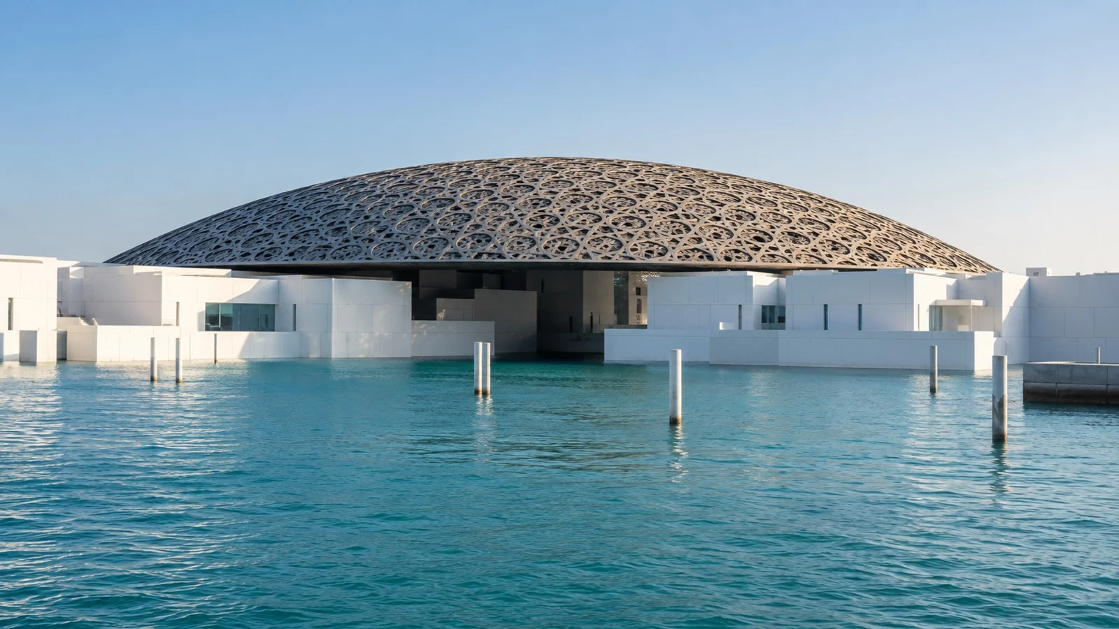 Louvre Abu Dhabi dome on Saadiyat Island