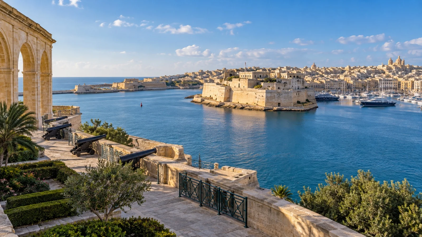 Grand Harbour seen from the Upper Barrakka Gardens