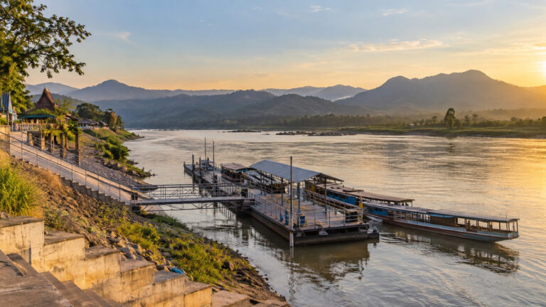 Chiang Khong river landing on the Upper Mekong