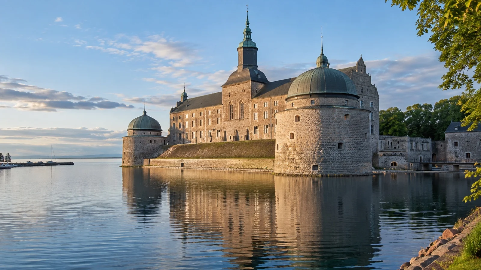 Vadstena Castle by Lake Vättern