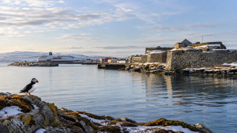 Vardø harbor on Arctic coast