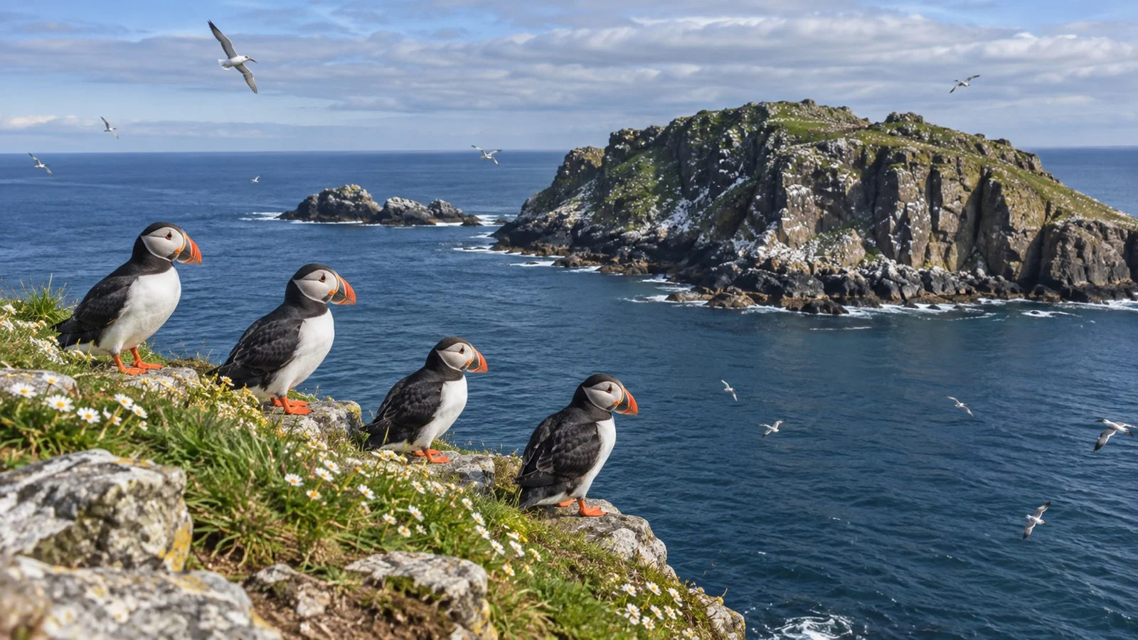 Hornøya puffin island