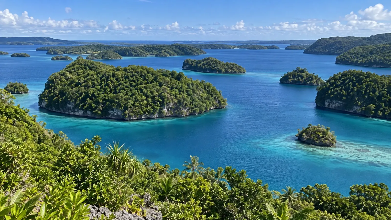Green islands and blue channels of Vavaʻu, Tonga