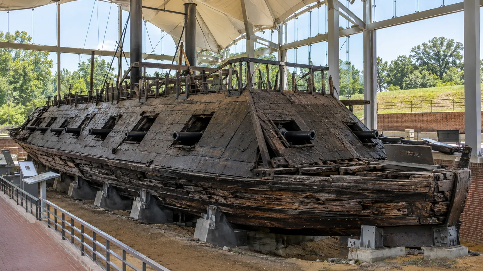 Ironclad USS Cairo at Vicksburg National Military Park