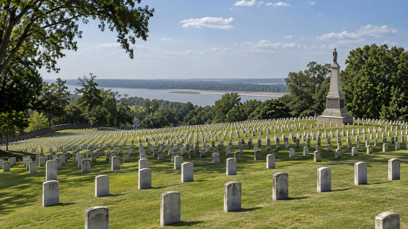 View of Vicksburg National Cemetery