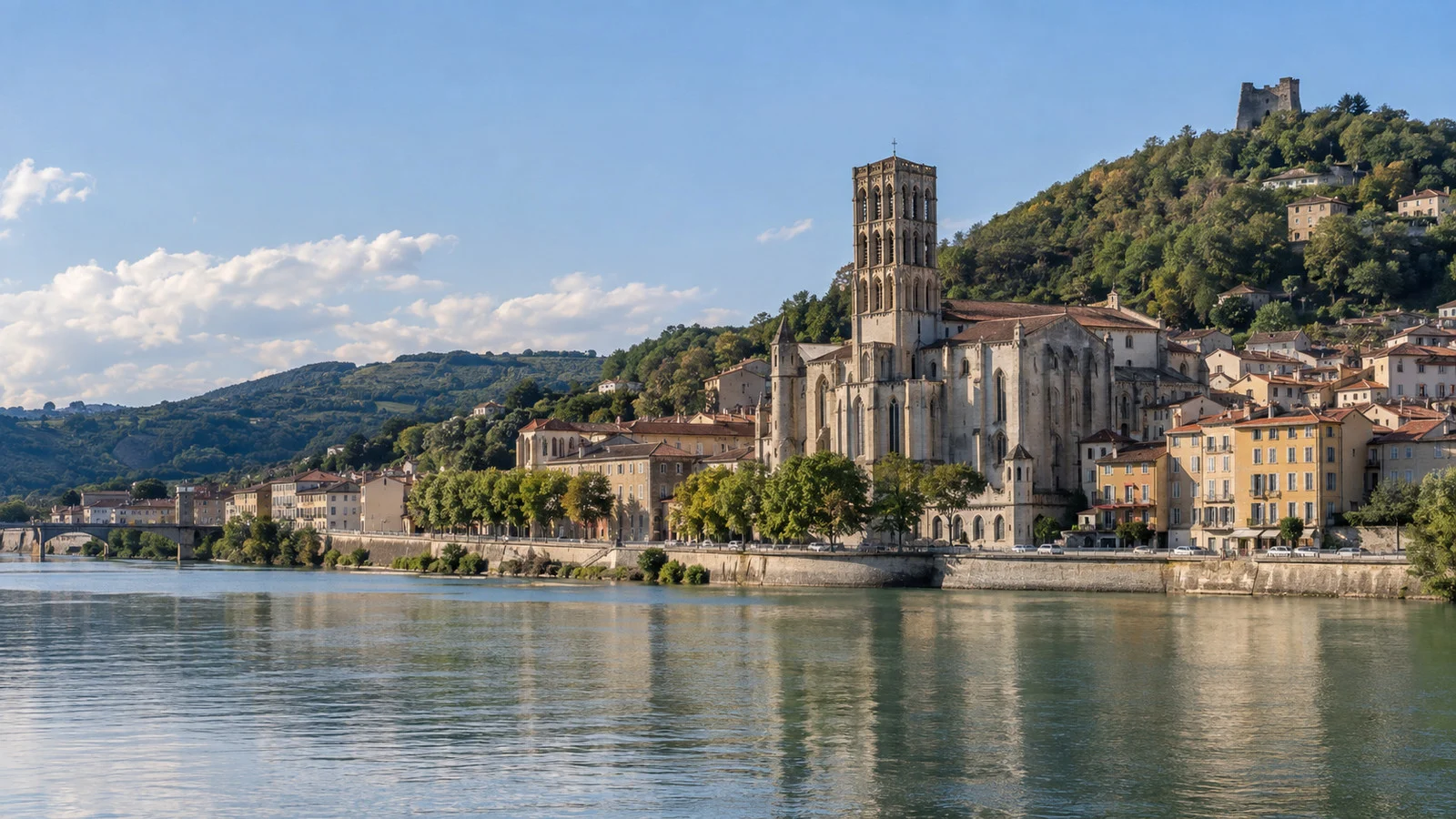 View of Saint-Maurice Cathedral near Vienne
