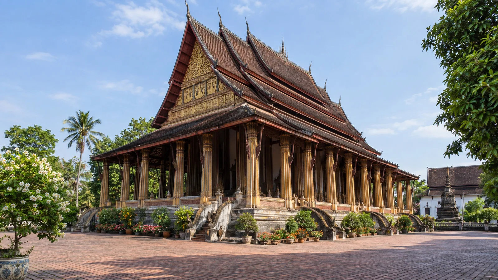 Ho Phra Keo temple exterior in Vientiane