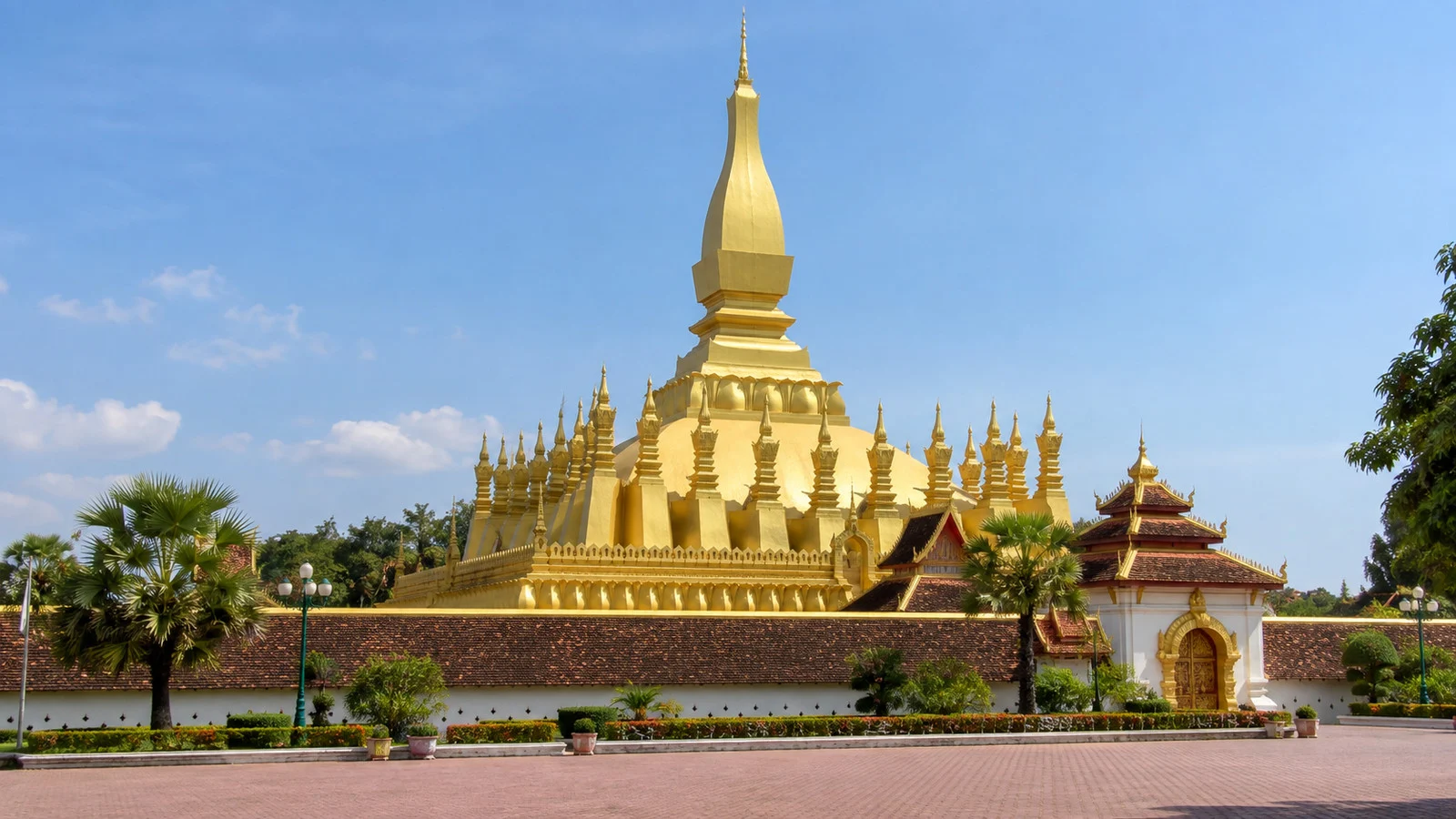 Pha That Luang stupa in Vientiane, Laos