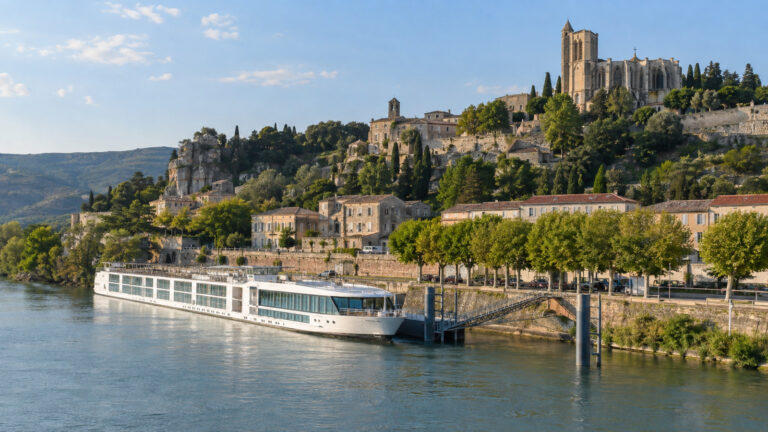 Viviers Rhône river cruise landing