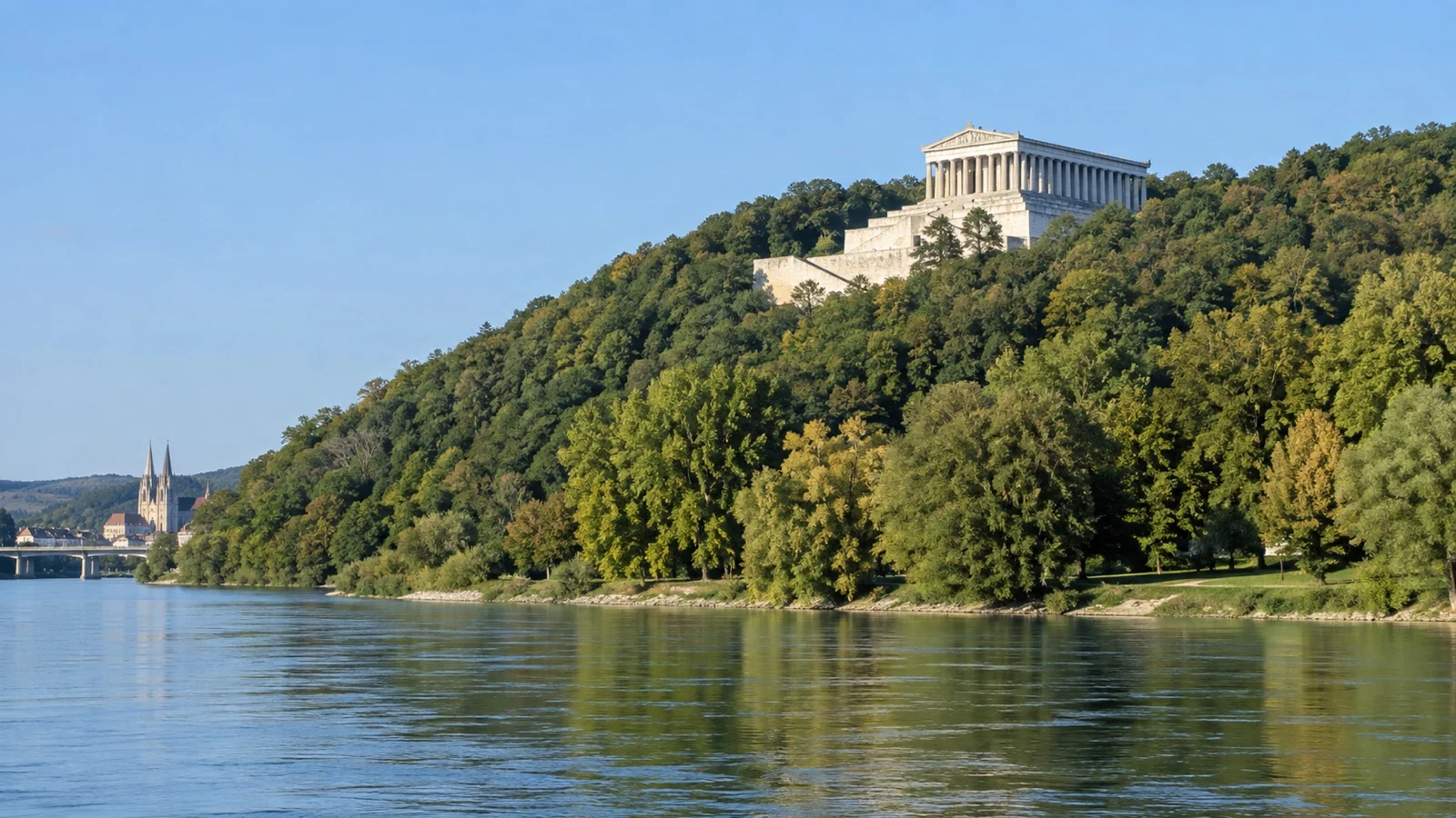 Walhalla memorial above Danube near Regensburg