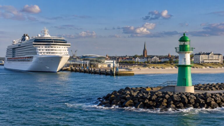 Cruise ship at Warnemunde on the Baltic