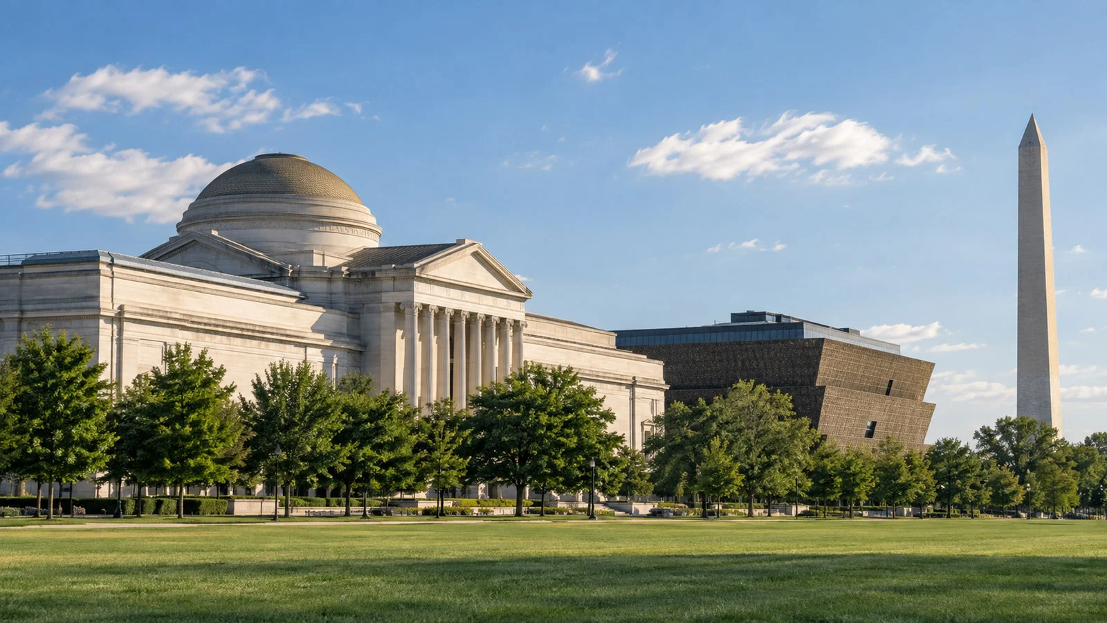 Smithsonian museum buildings on National Mall