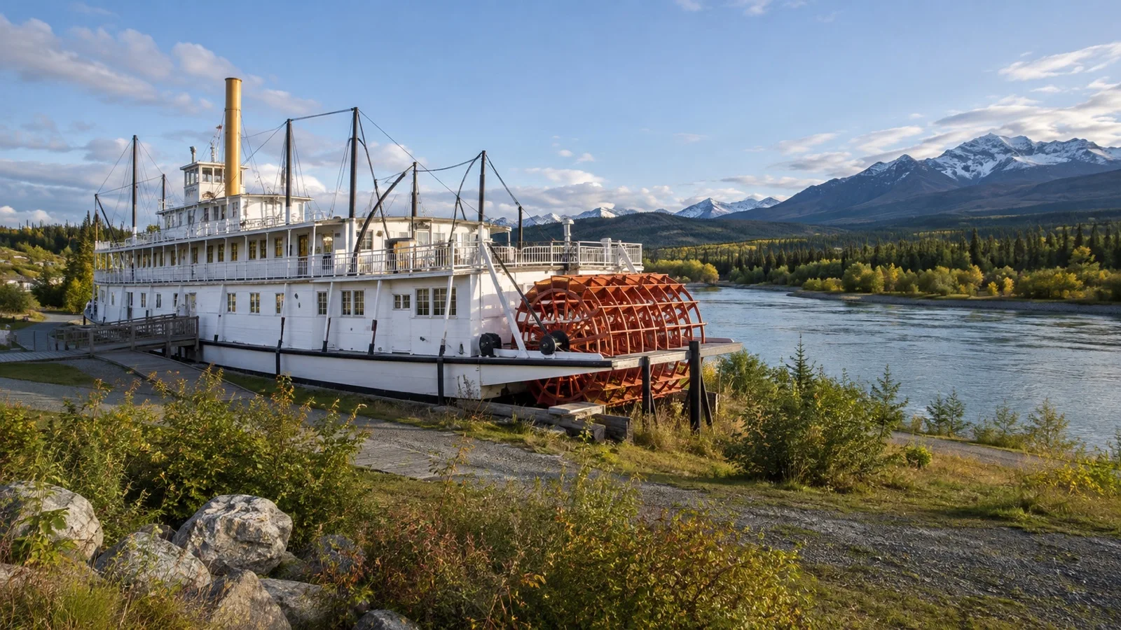 Preserved SS Klondike sternwheeler in Whitehorse