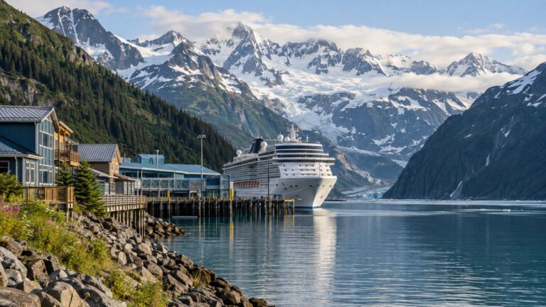 Whittier Alaska cruise port near small-town hotels