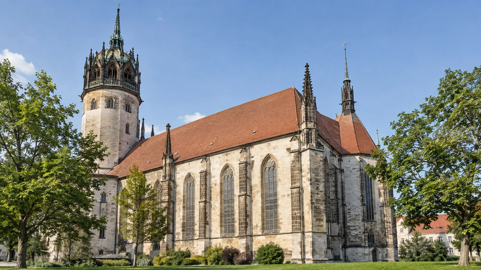 Wittenberg Castle Church stone exterior and tower