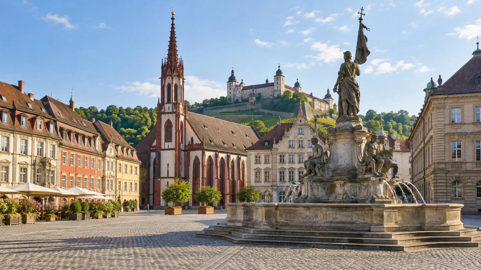 Würzburg old-town square