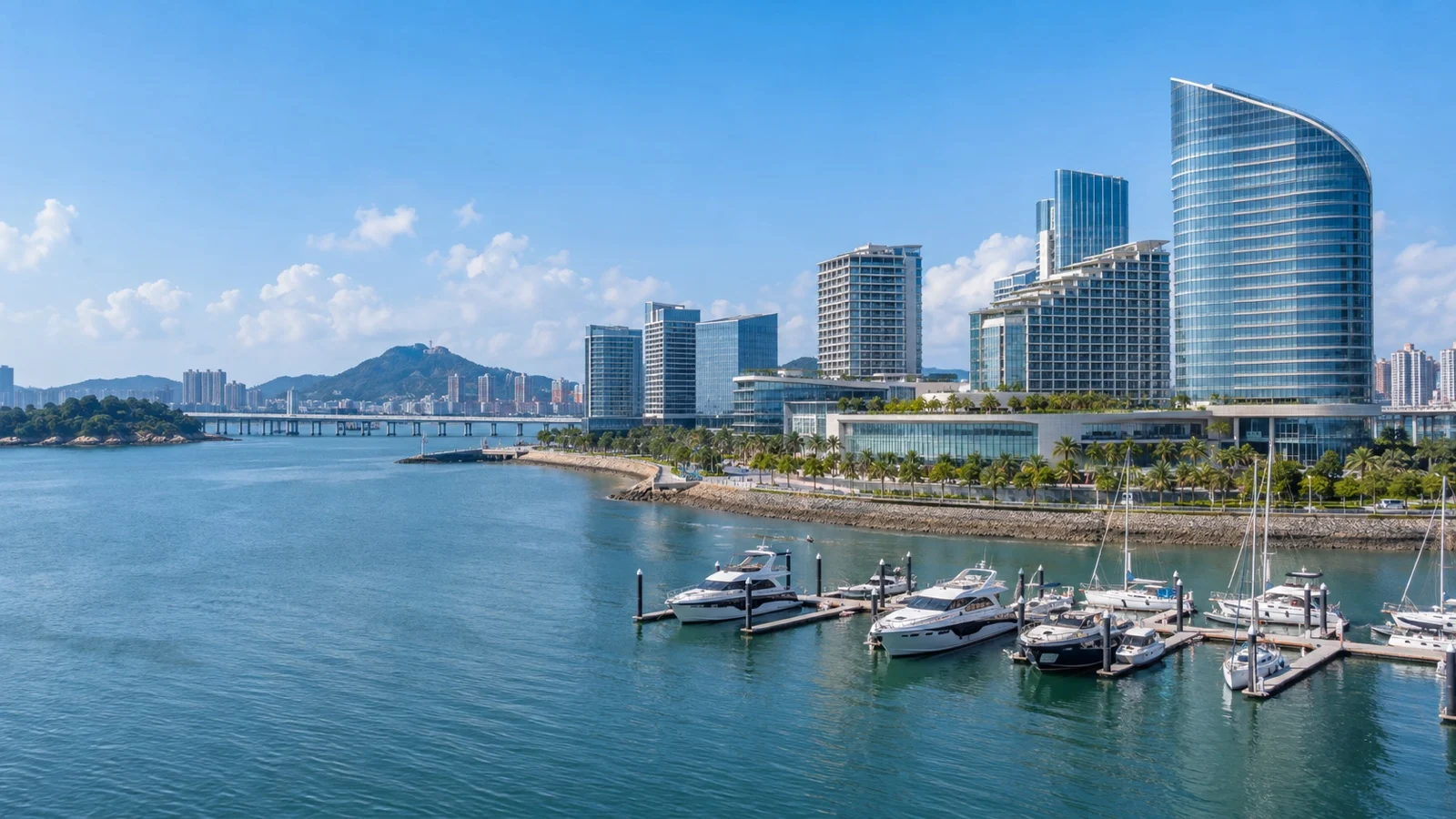 Wuyuan Bay waterfront district in Xiamen