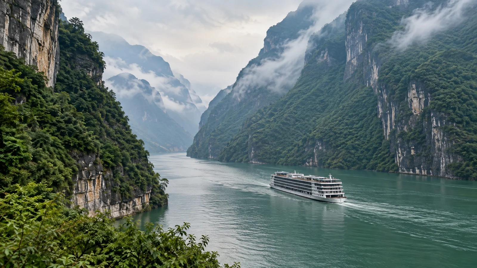 Scenic Wu Gorge on Three Gorges cruise